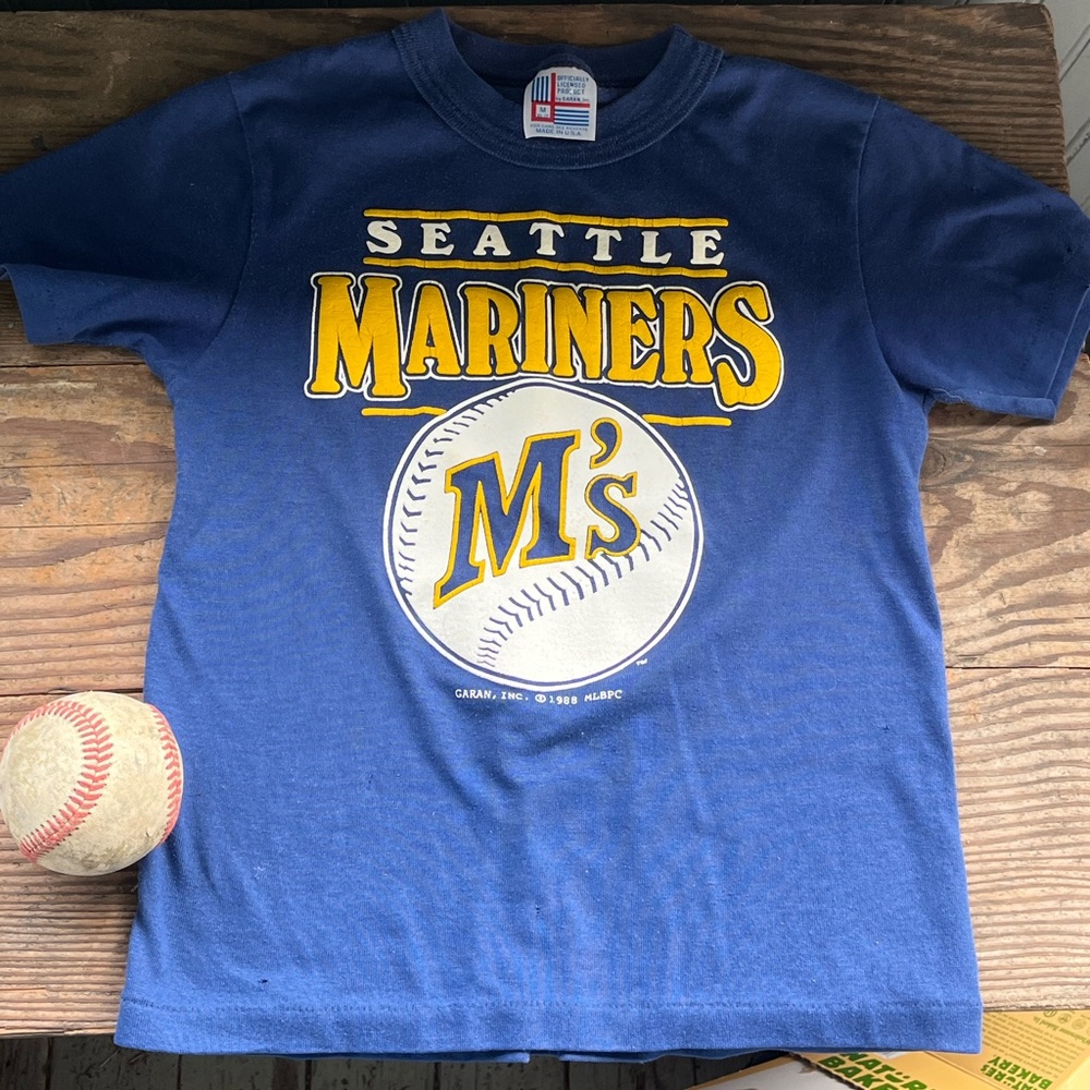 VINTAGE 80s | Seattle Marines Baseball MLB T-Shirt 4T Or 5T 1988